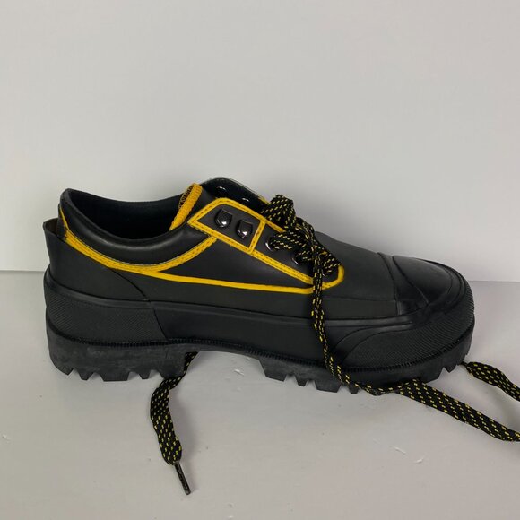 Diesel Men's Black and Yellow Rain Boots - Picture 12 of 15